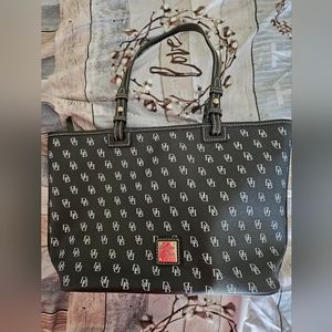 Dooney and Bourke Signature coated cotton tote
